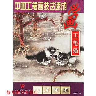 中国工笔画技法速成－学画工笔猫 书籍 唐金国 著 社 天津人民美术出版 正版