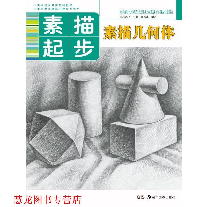 【正版书籍】 素描几何体-素描起步 韩东锋, 赵锦飞 湖南美术出版社