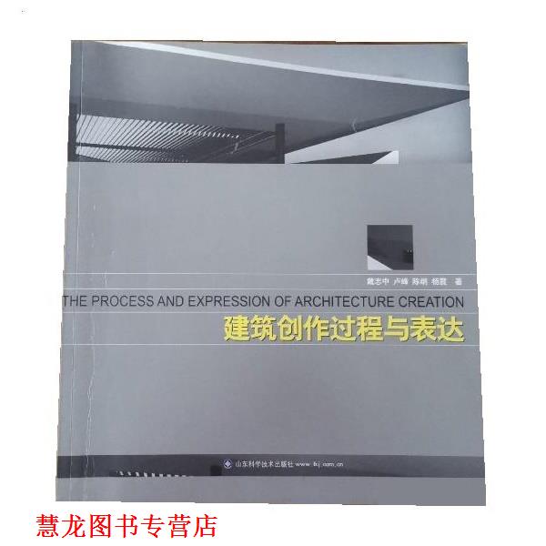 【正版书籍】 建筑创作过程与表达 戴志中,卢峰,陈纲等 山东科学技术出版社