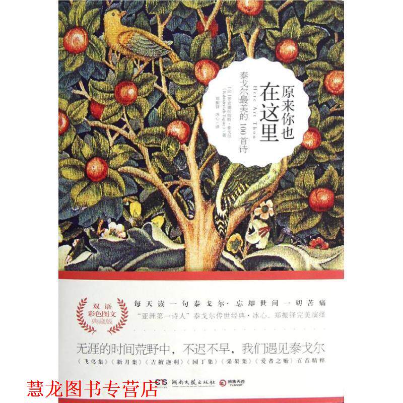 【正版书籍】 原来你也在这里 Rabindranath Tagore 湖南文艺出版社