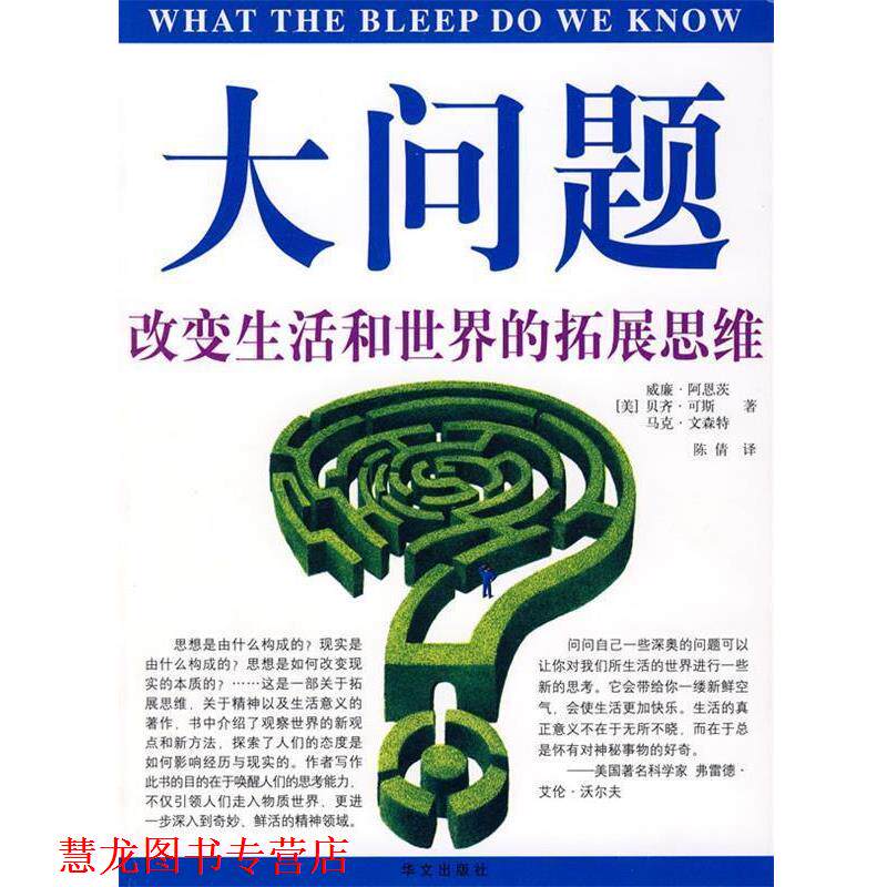 【正版书籍】 双色 大问题改变生活和世界的拓展思维 (美)威廉·阿恩茨,贝齐·可斯,马克·文森特 著,陈倩 译 华文出版社