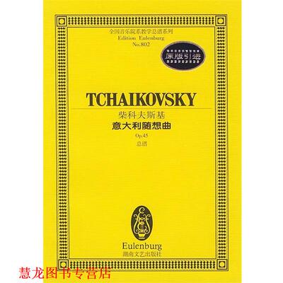 【正版书籍】 柴科夫斯基－－意大利随想曲 孙佳 编辑 湖南文艺出版社