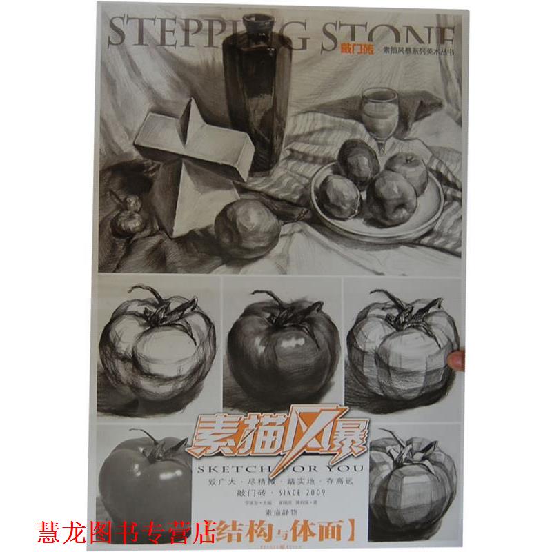 【正版书籍】 敲门砖素描风暴--素描静物 结构与体面 崔锡虎,黄有强 重庆出版社