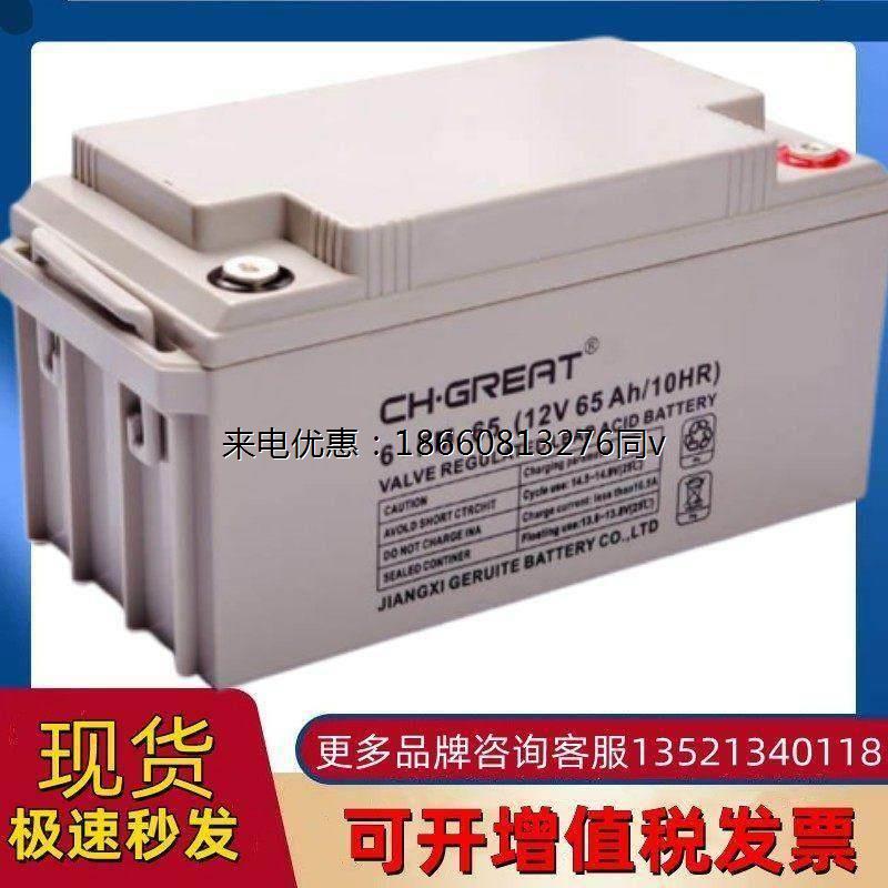 格瑞特蓄电池6-FM-65 12V65ah 消防主机 通讯机房 UPS 电梯等设备