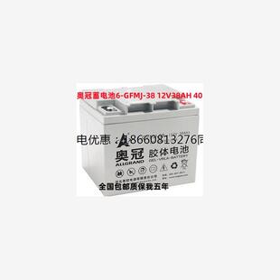 光伏太阳能 奥冠蓄电池6 路灯 胶体免维护UPS 12V38AH GFMJ