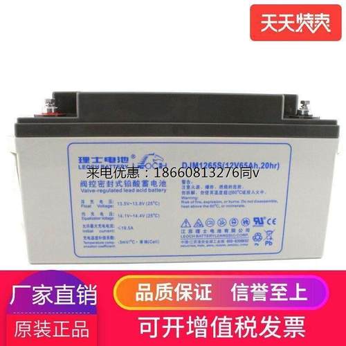 LEOCH 理士 DJM1265S UPS不间断电源 12V65AH EPS电源铅酸蓄电池