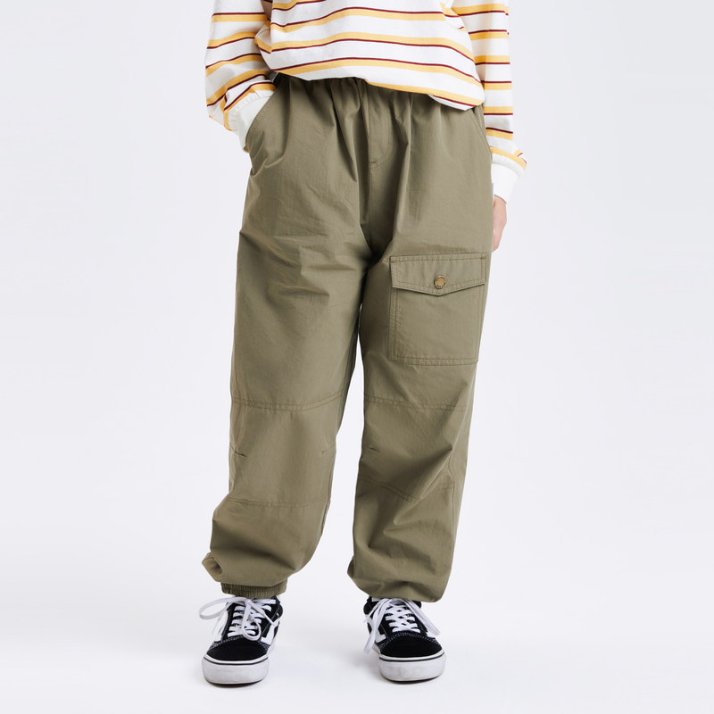 mipo春季儿童工装裤子奥莱outlets男女童休闲透气舒适户外迷彩裤