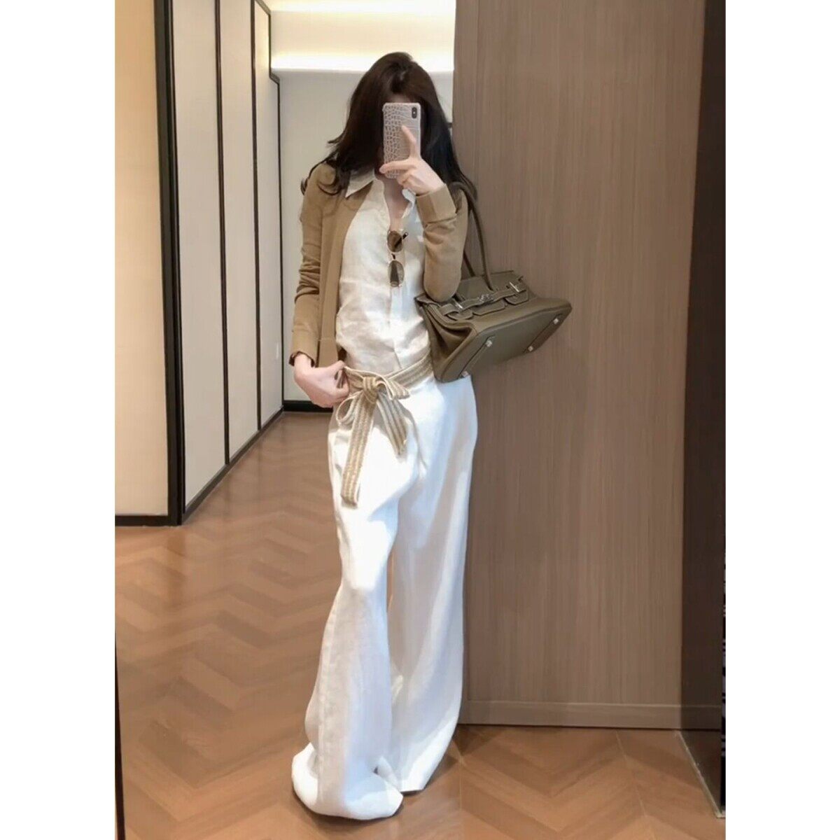 韩系穿搭老钱风一整套时尚套装2026春季新款开春设计感两件套女装