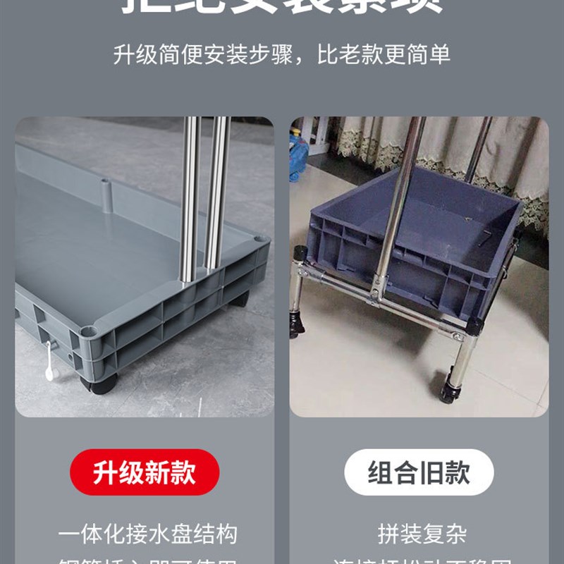 拖把架落地式不锈钢可移动拖把挂架收纳卫生间家用扫把置物拖布架