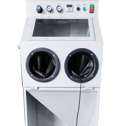 深圳厂家6050手动喷砂机干喷去毛刺毛边小型喷砂机小工件喷砂设备