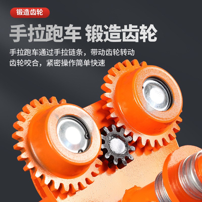 手推跑车0.5/1/2t3吨工字钢滑车起重铁葫芦吊机手动吊葫芦