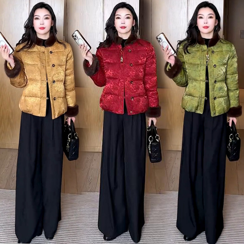 新中式国风盘扣棉衣女2025冬季新款高贵气质减龄百搭短款棉服外套,女装/女士精品,棉衣/棉服,淘宝优惠券,粉丝福利购,淘宝优惠卷