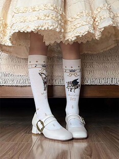 原创雕花扣复古风双带真皮大底头层牛皮玛丽珍中跟粗跟玛丽珍女鞋