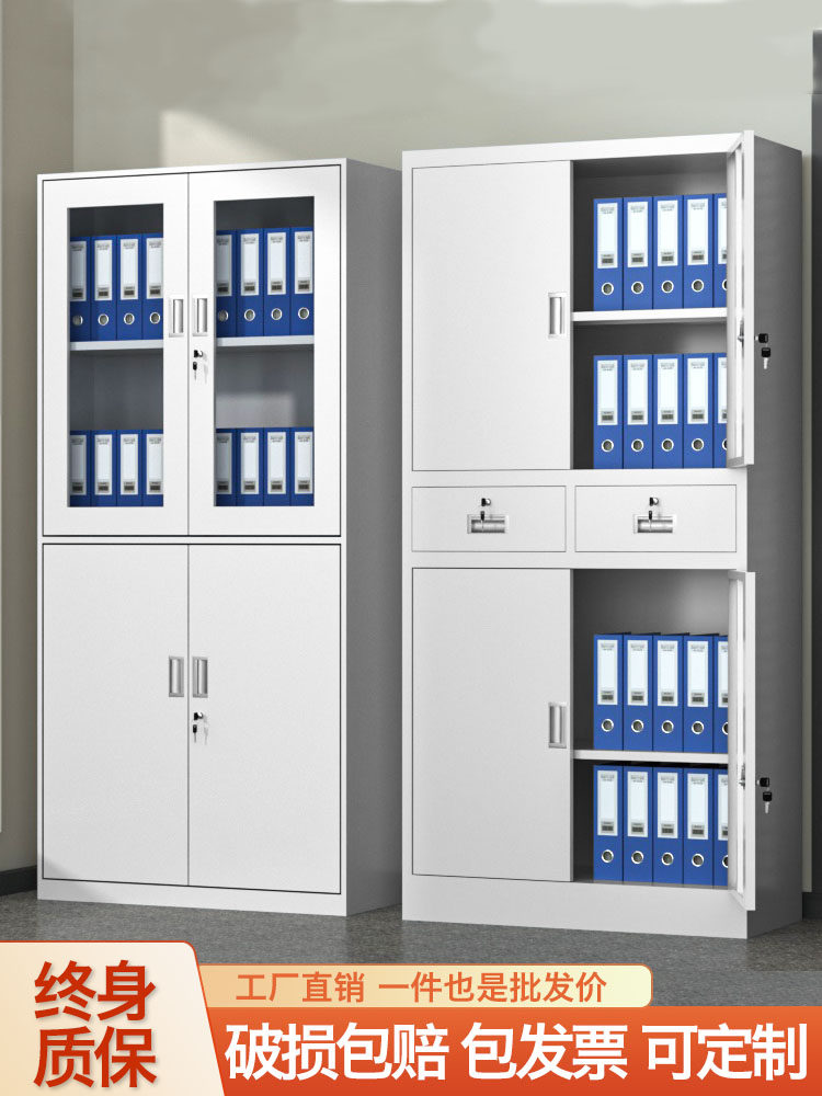 会计凭证柜铁制文件柜办公文件柜带锁储物柜柜靠墙储物柜
