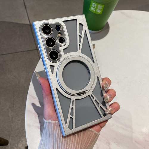 适用三星S25Ultra手机壳金属镂空