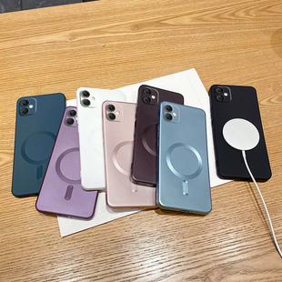 Magsafa磁吸充电适用三星A07手机壳A17带镜头膜a07专用S25Edge硅胶A56软壳5G36/34/26/25/24/16/15/14全包套