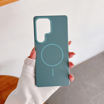 适用三星s25ultra手机壳超薄pc硬壳Magsafe磁吸s25+plus全包防摔套s24高端男士s23u时尚外壳s22高级感note20u