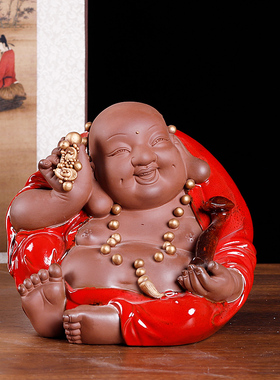 圆如意弥勒佛供奉佛像摆件