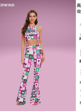 Silverwind万圣节系列哥特风高腰运动健身骑行微叭裤瑜伽服套装女