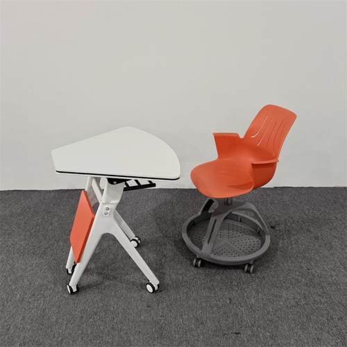 童培阿哥可移动训桌折叠会组议桌装拼接合扇形多功能智慧教室拼桌