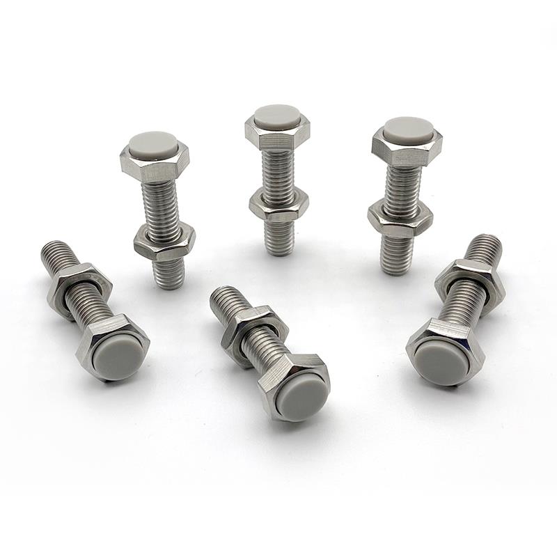 TDB66-M8浅灰色挡块止动螺丝螺母螺栓外六角USTS8-20/25/30/35/40