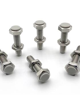 TDB66-M8浅灰色挡块止动螺丝螺母螺栓外六角USTS8-20/25/30/35/40