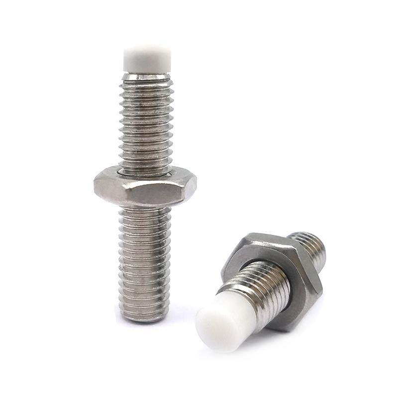 PUSS6-15/20/25/30碳钢镀锌内六角直杆型带聚缩醛止动螺凸端