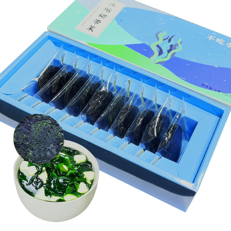 裙带菜烘干压缩裙带菜海带豆腐汤