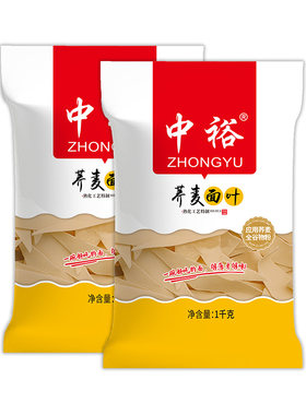 中裕荞麦面叶面片杂粮面叶4斤