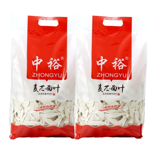 中裕面条 麦芯面叶1000g*2袋面片方便速食原味烩面早餐面爽滑挂面