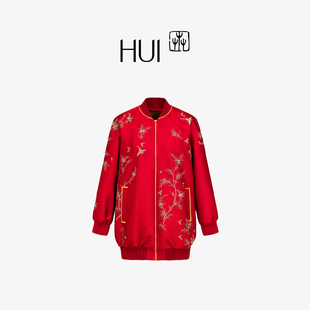 【非遗刺绣】HUI卉枝繁叶茂金铃花休闲外套