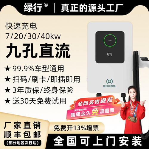 红旗直流桩原厂九孔快充7/20kw