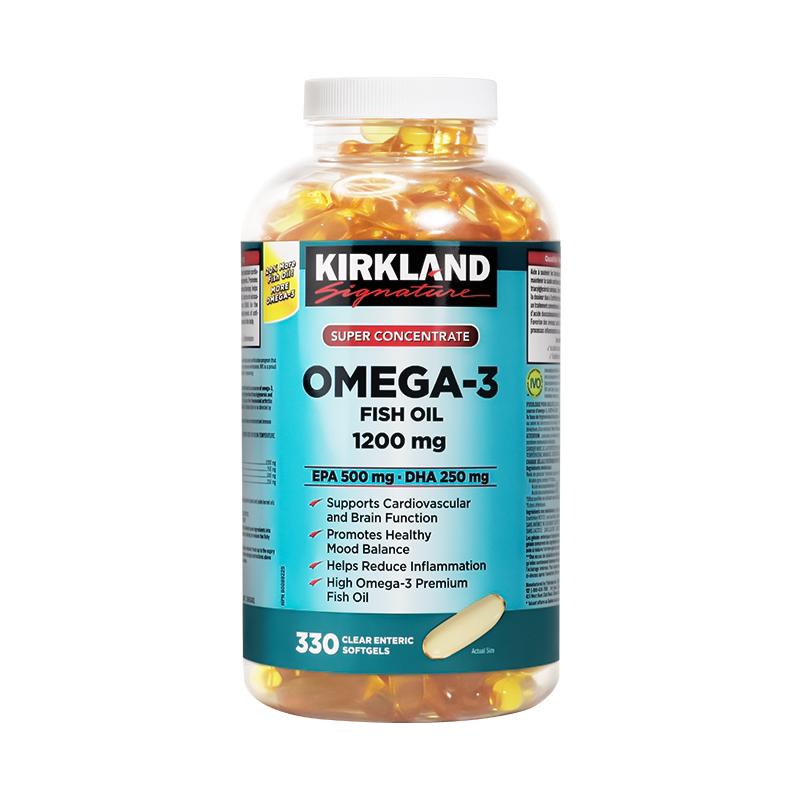 Kirkland柯克兰深海鱼油omega3高浓度可兰加拿大进口正品330粒