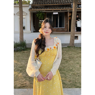 花边防晒外套度假风新款 法式 宽松设计感外搭 明信片 糯米子