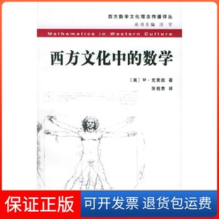 【保正版】西方文化中的数学——西方数学文化理念传播译丛（美）M· 克莱因 张祖贵复旦大学出版社9787309039047