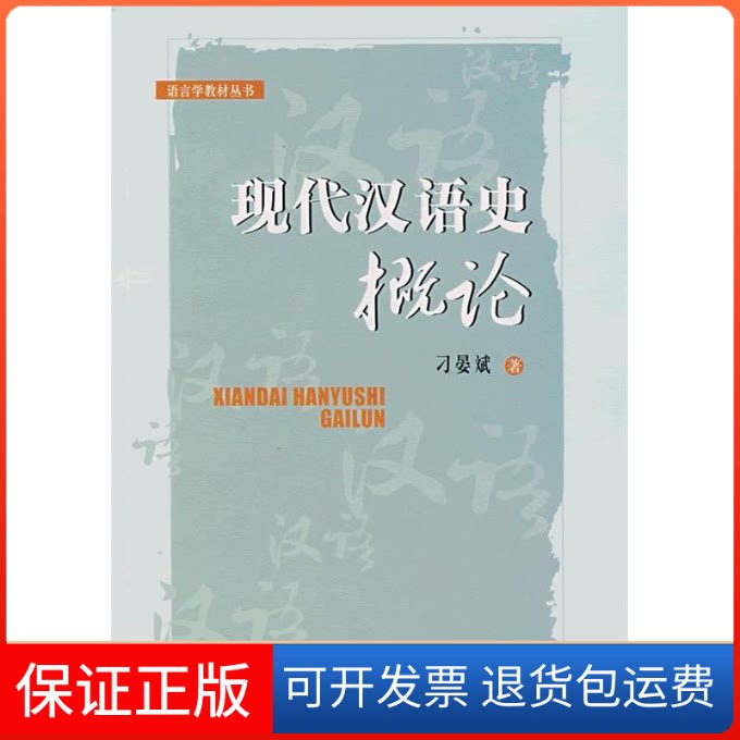 【保正版】现代汉语史概论刁晏斌北京大学出版社9787301110775