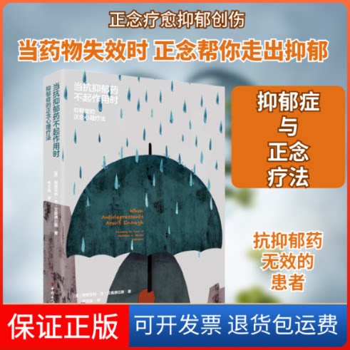 【保正版】当抗抑郁药不起作用时 抑郁症的正念心理疗法(美)斯图亚特·杰·艾森德拉斯 著 宋文强 译中国工人出版社9787500877592