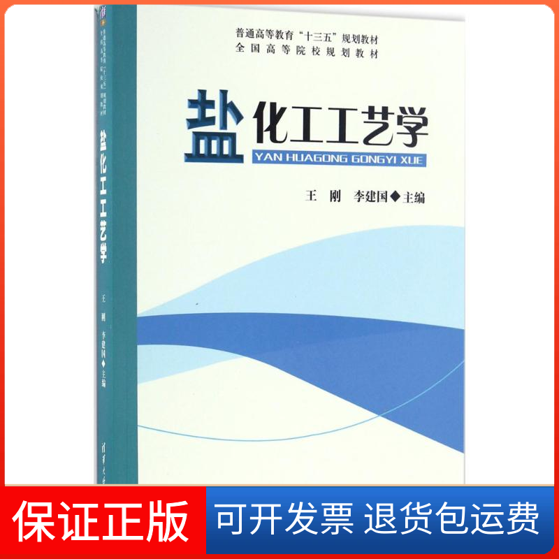 【保正版】盐化工工艺学王刚,李建国 主编清华大学出版社9787302430438
