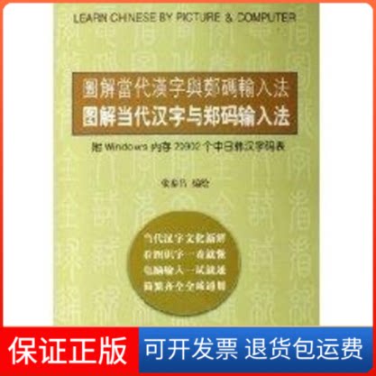 【保正版】图解当代汉字与郑码输入法张泰昌知识产权出版社9787801983473