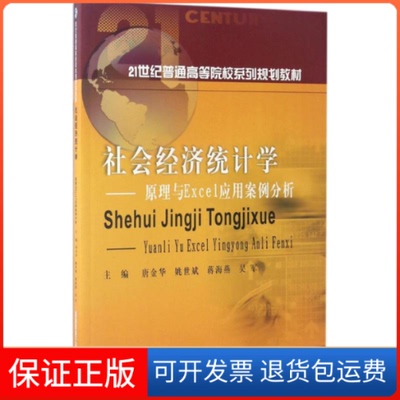 【保正版】社会经济统计学原理与Excel应用案例分析唐金华姚世斌蒋海燕西南财经大学出版社
