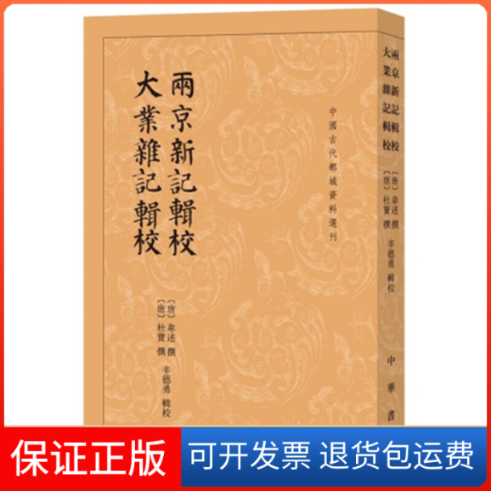 【保正版】两京新记辑校 大业杂记辑校(唐)韦述,(唐)杜宝撰 辛德勇辑校 著中华书局9787101142051