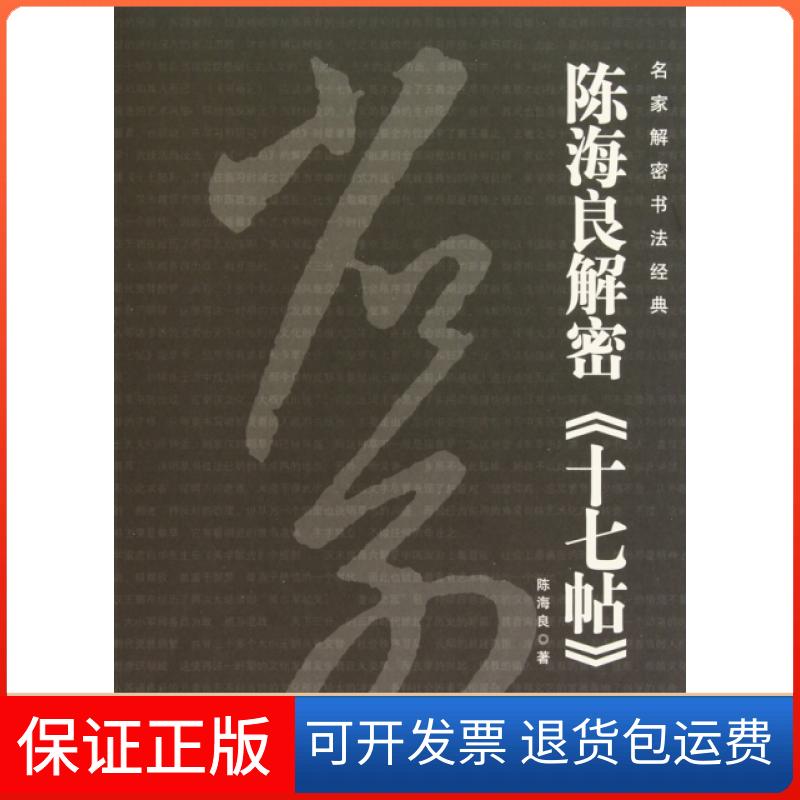 【保正版】陈海良解密十七帖/名家解密书法经典陈海良湖南美术出版社9787535632098