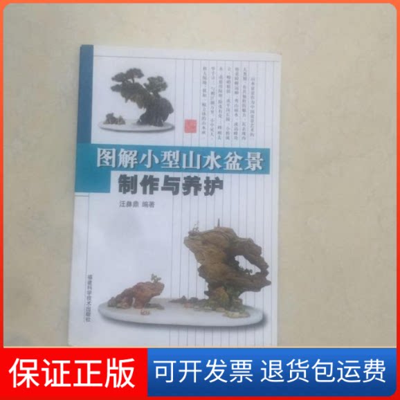 【保正版】图解小型山水盆景制作与养护汪彝鼎福建科学技术出版社9787533523701