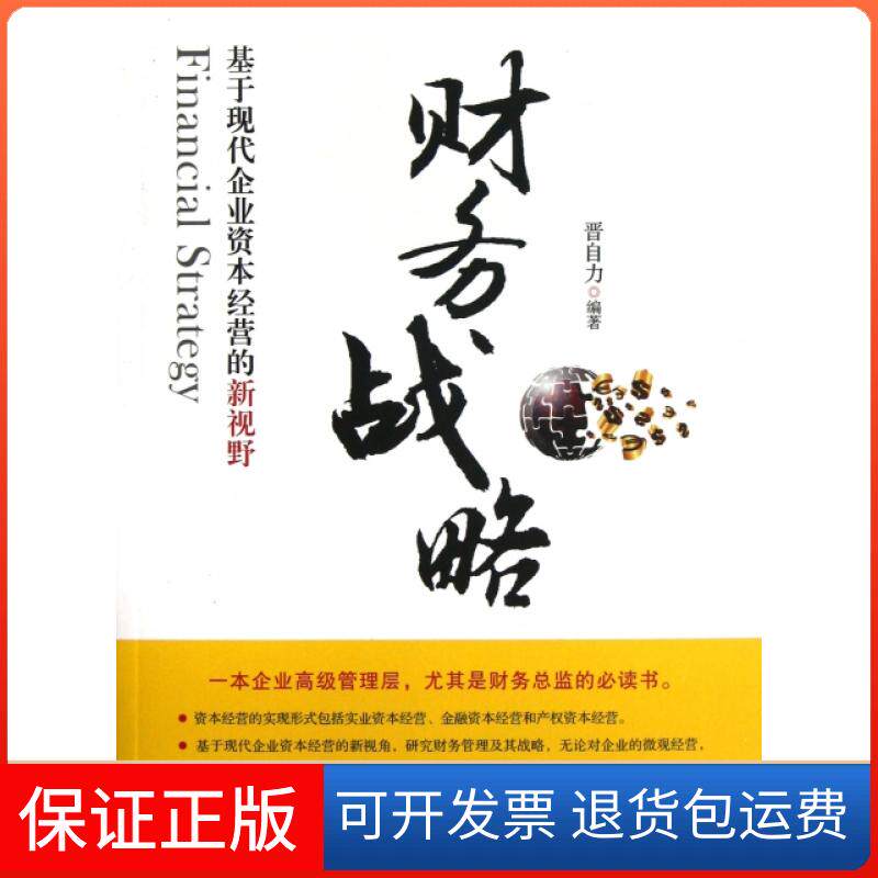 【保正版】财务战略(基于现代企业资本经营的新视野)晋自力上海财大9787564214180