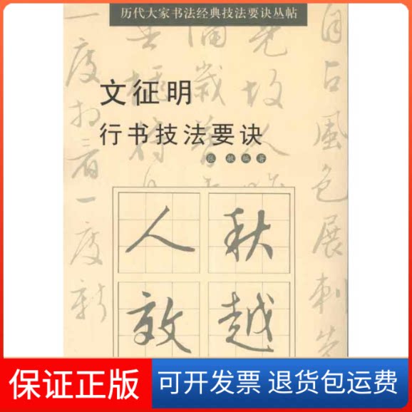 【保正版】文征明行书技法要诀张敏 著作湖南文艺出版社9787540456351