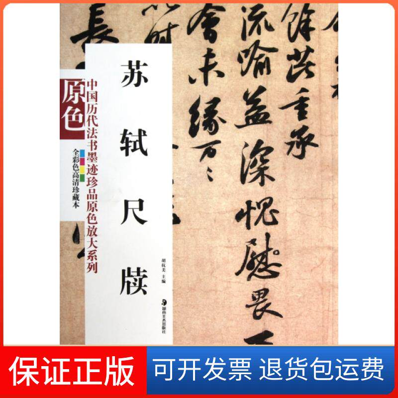 【保正版】苏轼尺牍(全彩色高清珍藏本)/中国历代法书墨迹珍品原色放大系列胡抗美湖南美术9787535639776