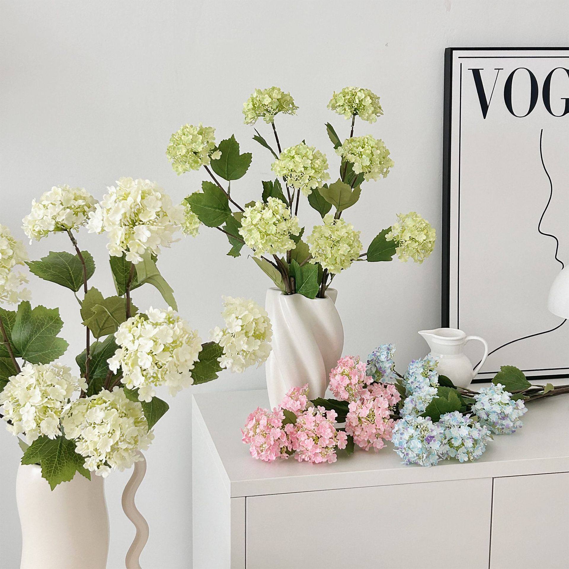 3头绣球雪球仿真花家居装饰客厅摆放假花婚礼堂插花布置拍照道具,鲜花速递/花卉仿真/绿植园艺,仿真花,淘宝优惠券,粉丝福利购,淘宝优惠卷