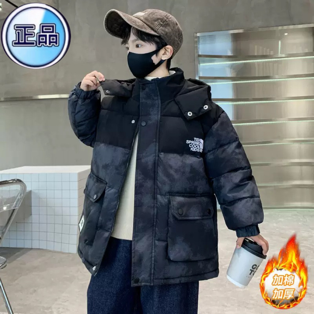 正品儿童男童冬装羽绒棉服2025新款棉衣冬季加厚大童棉袄洋气外套