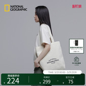 国家地理女士都市通勤休闲大容量轻便单肩手提包托特包帆布包