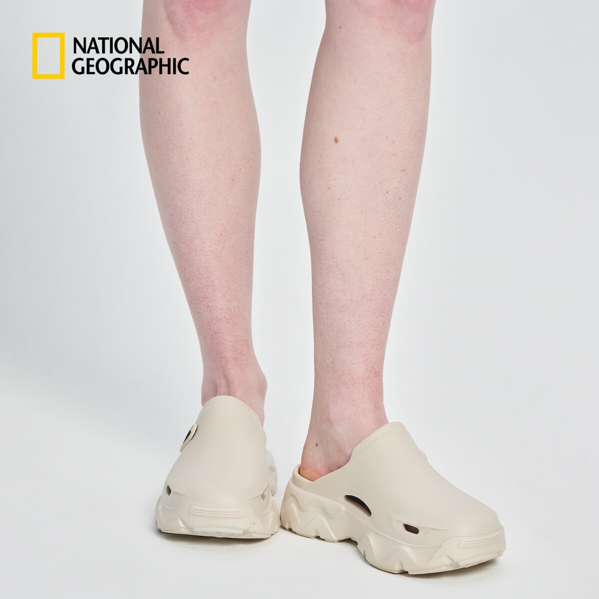 国家地理男女同款户外厚底拖鞋增高包头凉鞋质地柔软